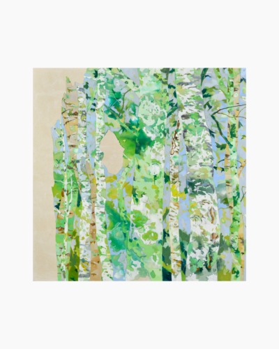 奥山 帆夏 “TRILL” 2025, Oil on panel, 116.7 x 116.7 cm © Honoka Okuyama