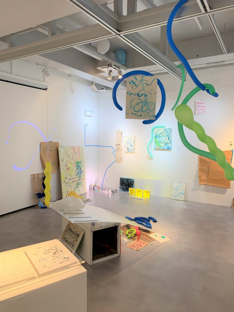 山口みいな個展「ユンクス・エフスス・スピラリス」展示風景