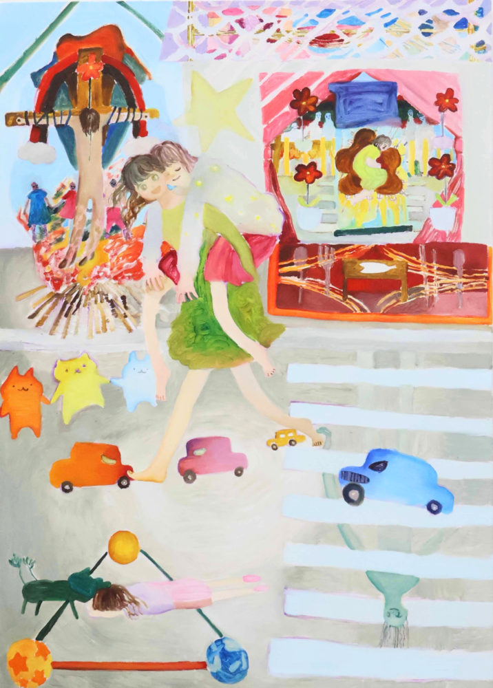 藤原彩芽	「道の様子12」	91.0×65.2×4.0cm	(P30)	油彩・キャンバス